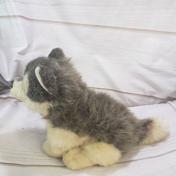 Nat & Jules Realistic Timber Wolf Husky Dog Plush Stuffed Toy 10 Inch 2013 - Picture 4 of 9